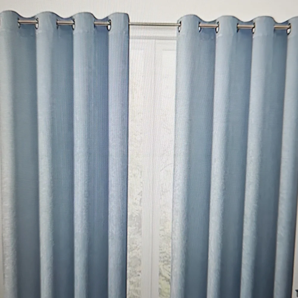 Sophisticated Sky Blue Drapes